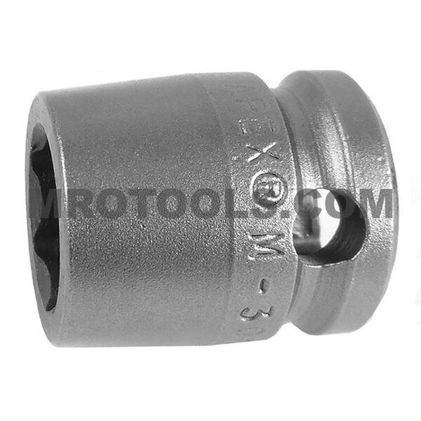 M-3014 Apex Brand 7/16'' 6-Point Magnetic Short Impact Socket, 3/8'' Square Drive