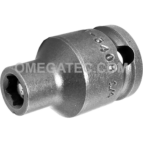 M-3408 Apex Brand 1/4'' 6-Point Magnetic Thin Wall Standard Impact Socket, 3/8'' Square Drive