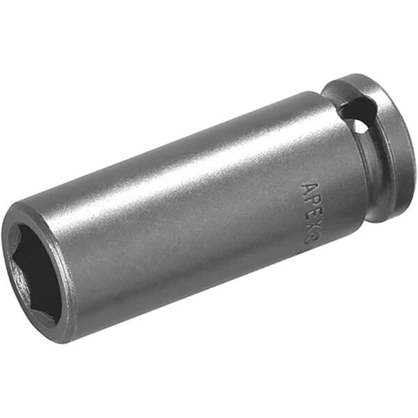 M-3514 Apex Brand 7/16'' 6-Point Magnetic Thin Wall Long Impact Socket, 3/8'' Square Drive