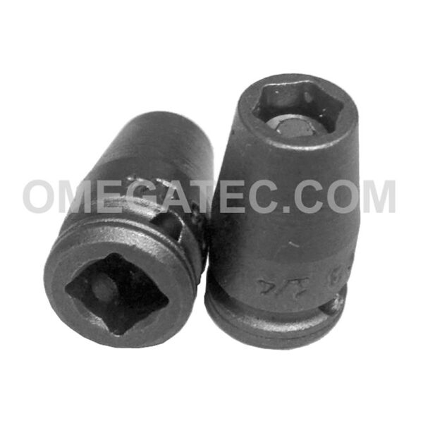 M1E08 Apex Brand 1/4'' 6-Point Magnetic Standard Impact Socket, For Sheet Metal Screw, Predrilled Holes, 1/4'' Square Drive