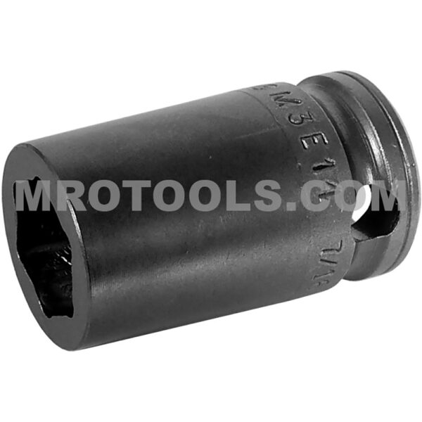 M3E14 Apex Brand 7/16'' 6-Point Magnetic Standard Impact Socket, For Sheet Metal Screw, Predrilled Holes, 3/8'' Square Drive