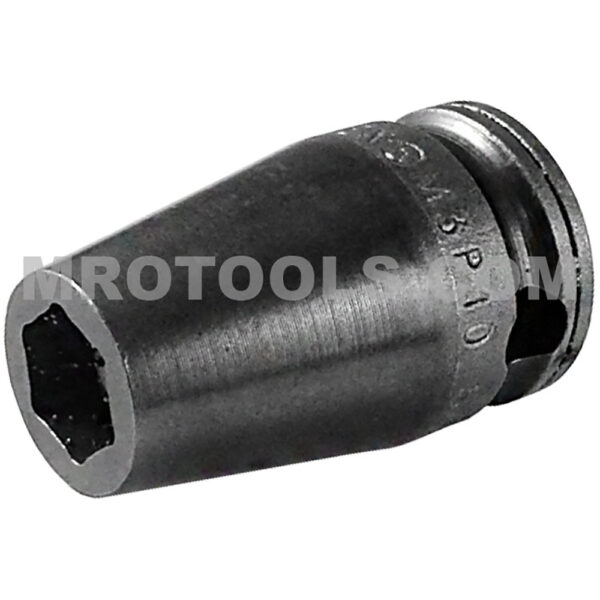 M3P10 Apex Brand 5/16'' 6-Point Magnetic Standard Impact Socket, For Sheet Metal Screw, Self-Tapping, 3/8'' Square Drive