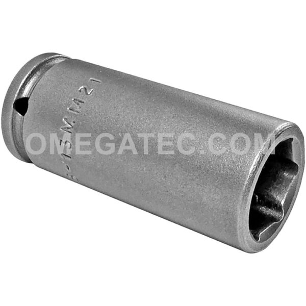 MB-13MM21 Apex Brand 13mm 6-Point Magnetic Bolt Clearance Metric Long Impact Socket, 1/4'' Square Drive