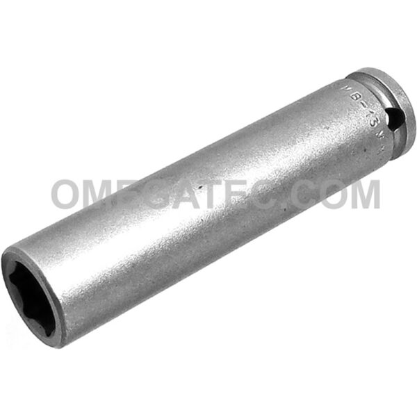 MB-13MM33 Apex Brand 13mm 6-Point Magnetic Bolt Clearance Metric Extra Long Impact Socket, 3/8'' Square Drive