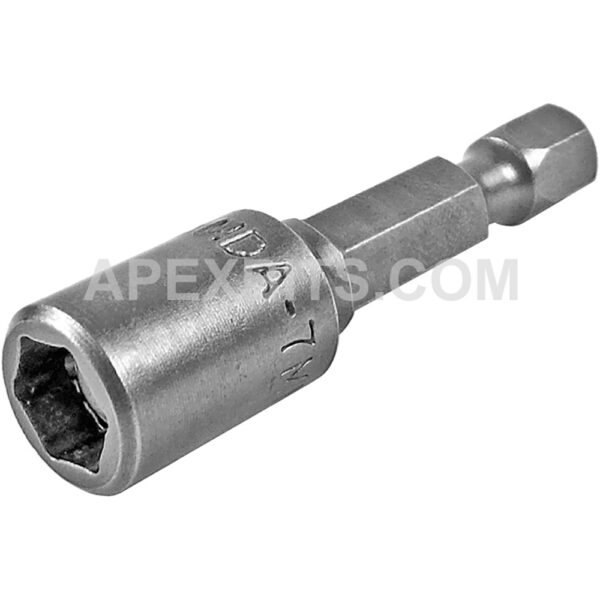 MDA-7MM Apex Brand 7mm 6-Point Magnetic Metric Nutsetter, For Sheet Metal Screws, 1/4'' Power Drive
