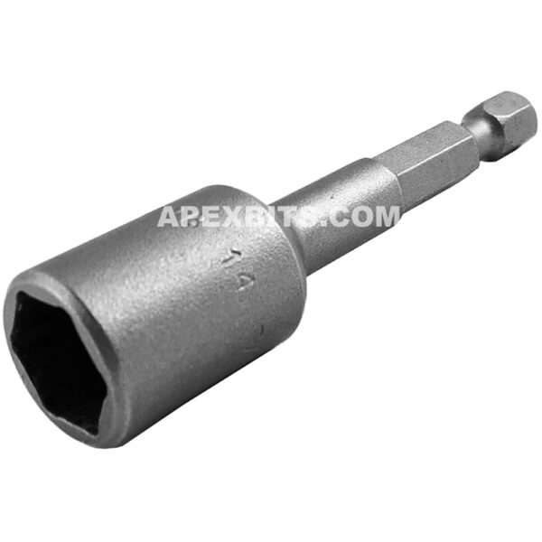 MDB-14 Apex Brand 7/16'' 6-Point Magnetic Nutsetter, For Sheet Metal Screws, 1/4'' Power Drive