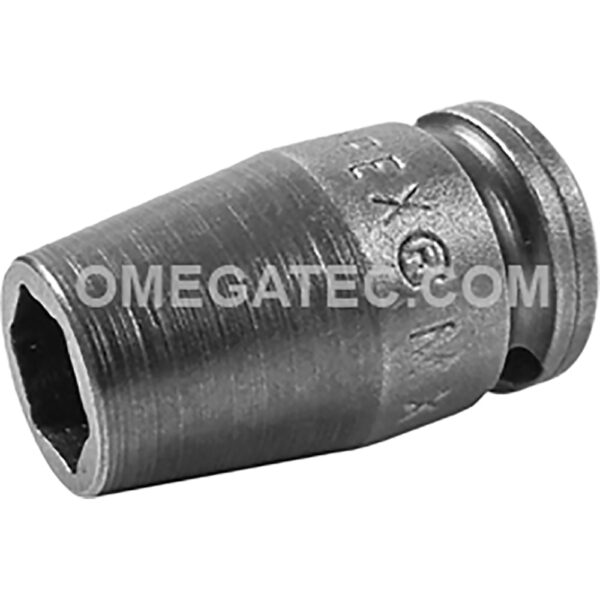 MX-1108-E Apex Brand 1/4'' 6-Point X-Hard Magnetic Standard Impact Socket, 1/4'' Square Drive