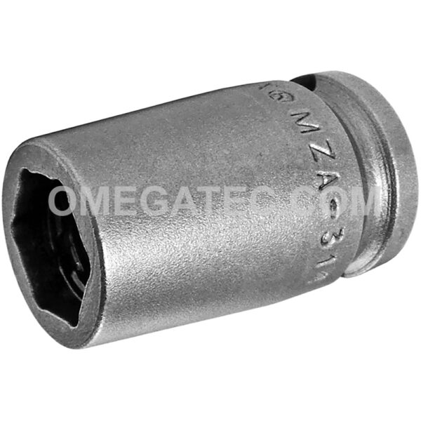 MZA-314 3/8'' Apex Brand Straight Grease Fitting Socket, Magnetic