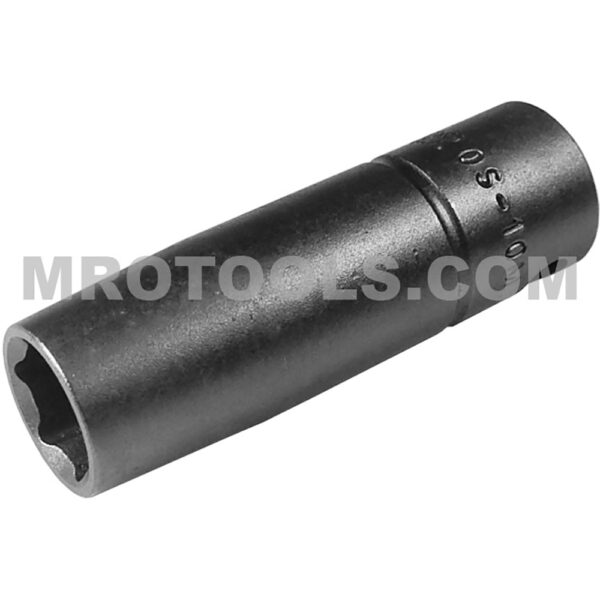 OS-10MM23 Apex Brand 10mm 6-Point Long Impact Impact Socket, 3/8'' Square Drive