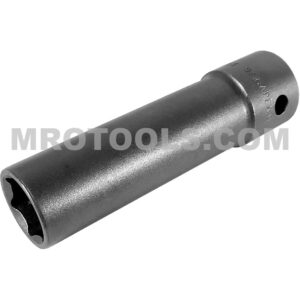 OS-5518 Apex Brand 9/16'' 6-Point Thin Wall Extra Long Impact Socket, No Groove Ring, 1/2'' Square Drive