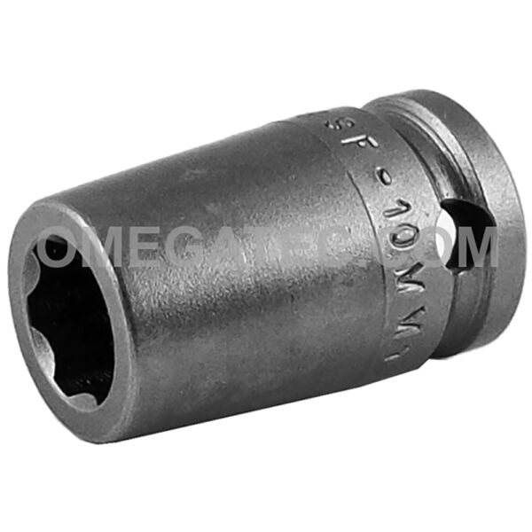SF-10MM13 Apex Brand 10mm 6-Point Surface Drive Metric Standard Impact Socket, 3/8'' Square Drive