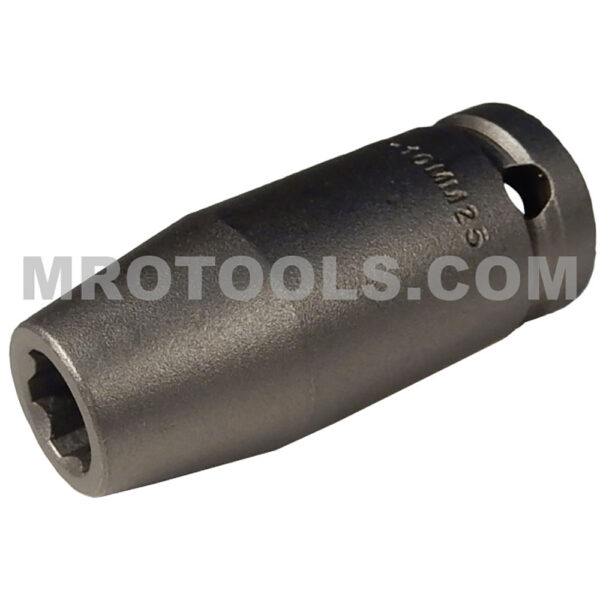 SF-10MM25 Apex Brand 10mm 6-Point Surface Drive Metric Long Impact Socket, 1/2'' Square Drive