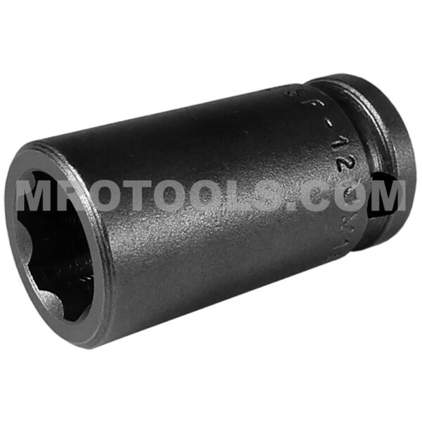 SF-12MM13 Apex Brand 12mm 6-Point Surface Drive Metric Standard Impact Socket, 3/8'' Square Drive