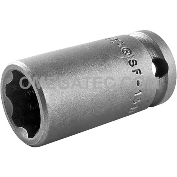 SF-13MM43 Apex Brand 13mm 6-Point Surface Drive Thin Wall Metric Standard Impact Socket, 3/8'' Square Drive
