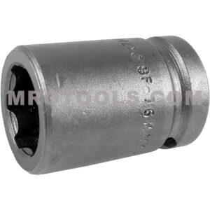 SF-16MM15 Apex Brand 16mm 6-Point Surface Drive Metric Standard Impact Socket, 1/2'' Square Drive