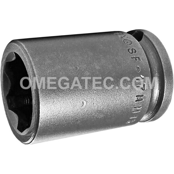 SF-17MM13 Apex Brand 17mm 6-Point Surface Drive Metric Standard Impact Socket, 3/8'' Square Drive