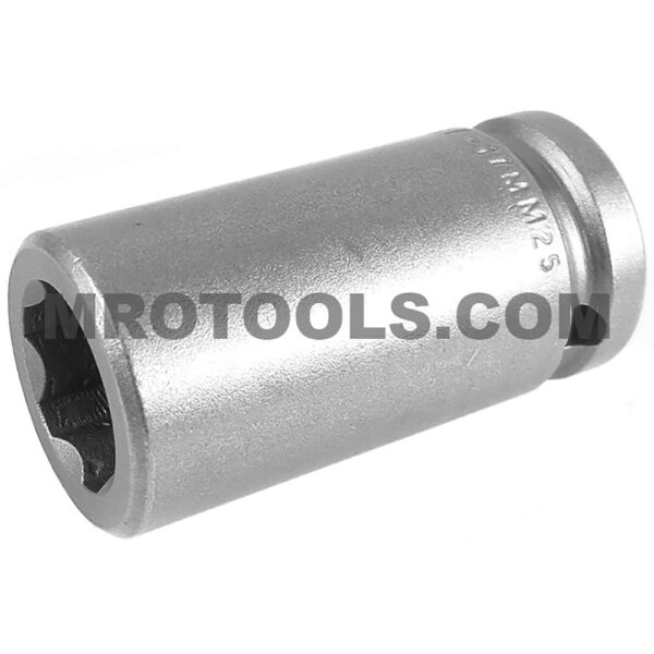 SF-17MM25 Apex Brand 17mm 6-Point Surface Drive Metric Long Impact Socket, 1/2'' Square Drive