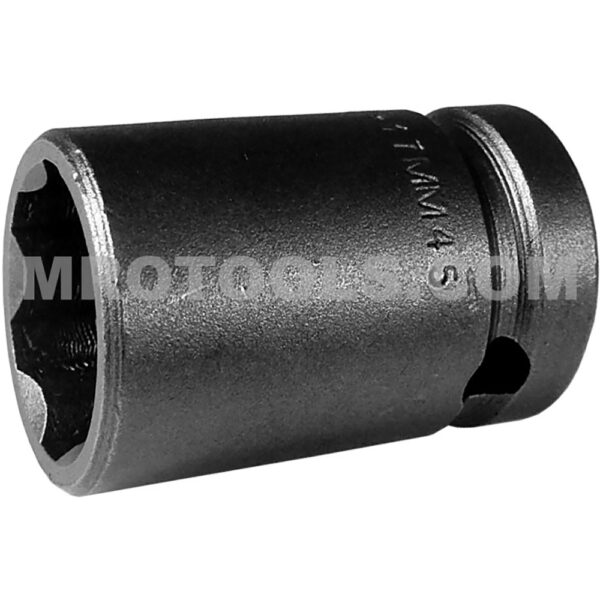SF-17MM45 Apex Brand 17mm 6-Point Surface Drive Thin Wall Metric Standard Impact Socket, 1/2'' Square Drive