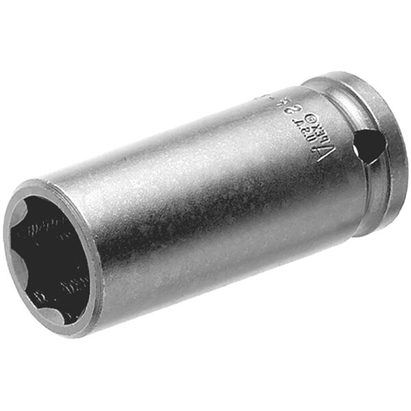 SF-22MM25 Apex Brand 22mm 6-Point Surface Drive Metric Long Impact Socket, 1/2'' Square Drive