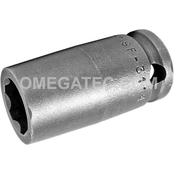 SF-3114 Apex Brand 7/16'' 6-Point Surface Drive Standard Impact Socket, 3/8'' Square Drive