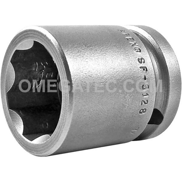 SF-5128 Apex Brand 7/8'' 6-Point Surface Drive Standard Impact Socket, 1/2'' Square Drive