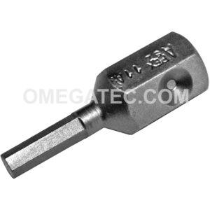 SZ-11-A Apex Brand 3/8'' 6-Point Impact Socket Head Bit, 7/16'' Hex Drive Insert Only