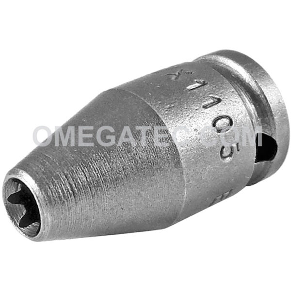 TX-1105 Apex Brand E-5 Torx Impact Socket, For External Screws, 1/4'' Square Drive