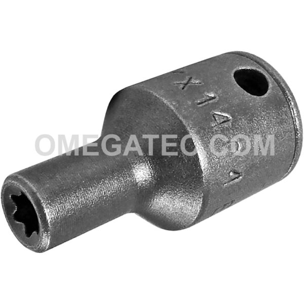 TX-1404 Apex Brand E-4 Thin Wall Torx Impact Socket, For External Screws, 1/4'' Square Drive