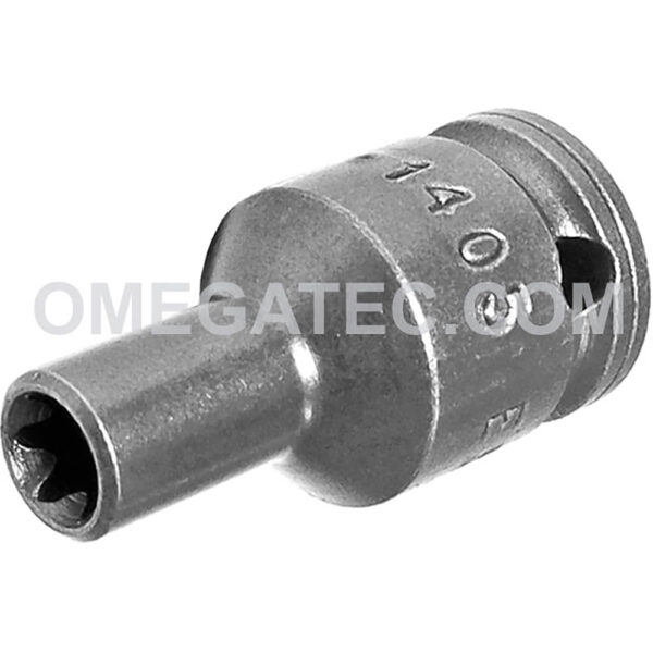 TX-1405 Apex Brand E-5 Thin Wall Torx Impact Socket, For External Screws, 1/4'' Square Drive