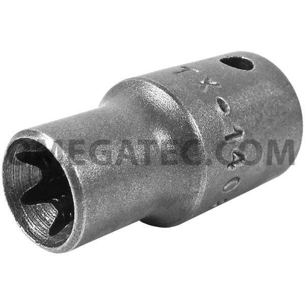 TX-1408 Apex Brand E-8 Thin Wall Torx Impact Socket, For External Screws, 1/4'' Square Drive