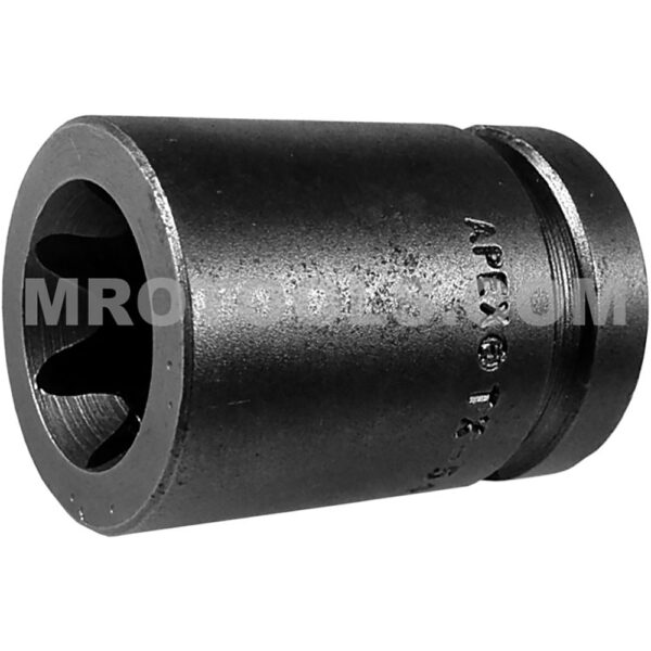 TX-5420 Apex Brand E-20 Thin Wall Torx Impact Socket, For External Screws, 1/2'' Square Drive