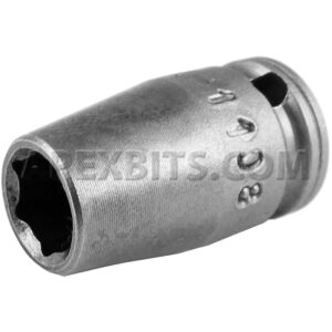 X-1108 Apex Brand 1/4'' 6-Point X-Hard Standard Impact Socket, 1/4'' Square Drive