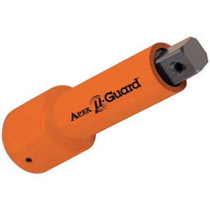 UG-EX-370-B-2 Apex Brand 3/8'' Male Square u-Guard Adapter, 1/4'' Male Hex Drive, Ball Lock