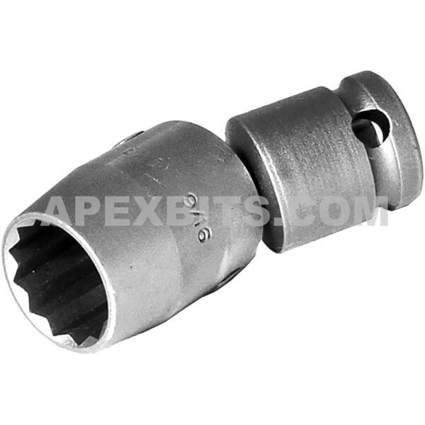 SA-203-D Apex Brand 9/16'' 12-Point Universal Wrench, 3/8'' Square Drive