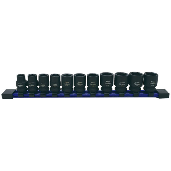Astro Pneumatic 78311 11PC – 3/8'' Drive 1/2 Size Socket Set – 9.5mm – 19.5mm