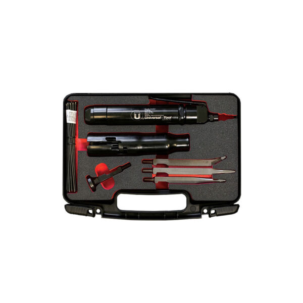 UT8635K-2 Universal Tool Straight Needle Scaler - Complete Kit With Chisels, Extra Needles, Case