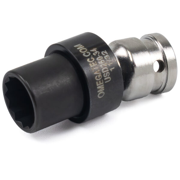 Omega Technologies USD250-34 11/32'' Low Profile Swivel Socket, 12-Point, 1/4'' Square Drive