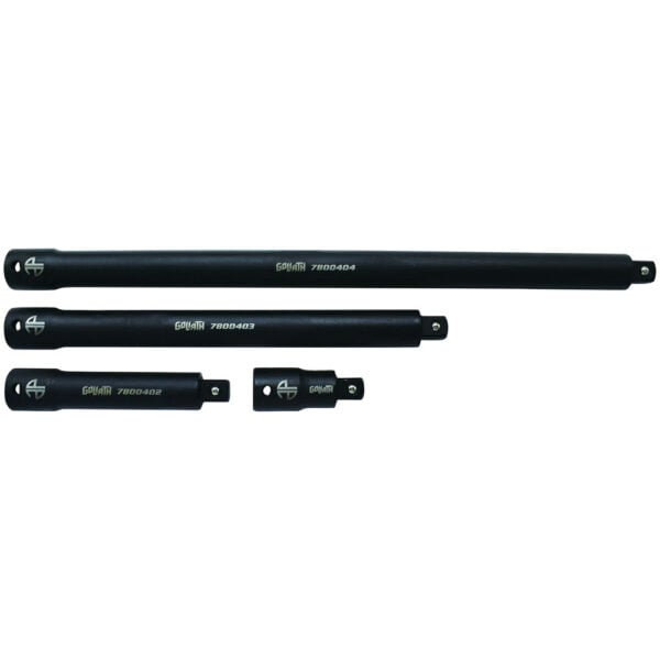 Astro Pneumatic 78004 4PC 1/2'' Drive Goliath Torque-Saver Impact Extension Bar Set