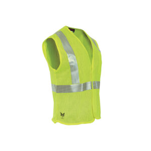 CHVMV2V-4X Cementex 4.6 cal/cm2 ANSI Class 2 Hi-Vis Mesh Vest w/ FR Hook and Loop Closure - 4X-LARGE