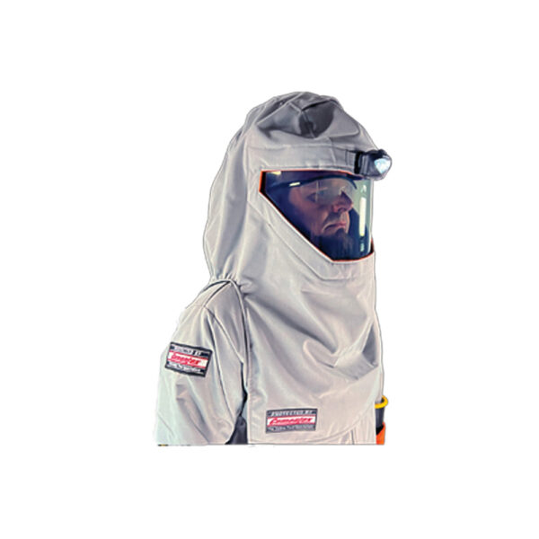 CUL40-AFH-G Cementex 40 cal/cm2 UltraLite Arc Flash Hood (always Gray & includes Helmet)