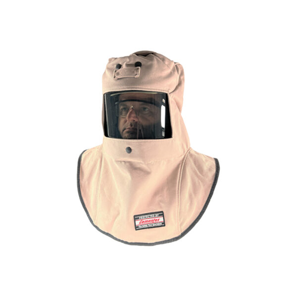 HRC4-AFH-HVS-GS-HL Cementex 40 cal/cm2 Contractor Series Arc Flash Hood w/ Vent System & Hood Light
