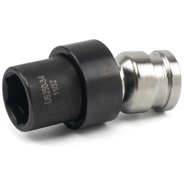 Omega Technologies US250-34 11/32'' Low Profile Swivel Socket, 6-Point, 1/4'' Square Drive