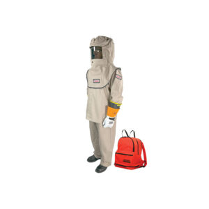 BPK-HRC4KV-5X0 Cementex 40 cal/cm2 Contractor Series Coat / Pant Kit in a Deluxe Backpack with Vent Fan and Class 0 Glove Kit - 5X-LARGE