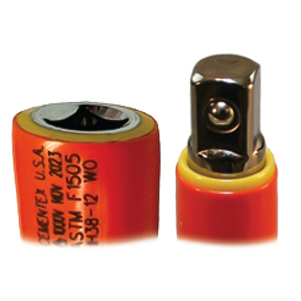 IB12-2 WO Cementex 2'' Flush Drive Socket Tapered Drive Head Steel Extension Bar, 1/2'' Square Drive