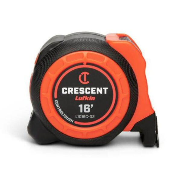 L1016C-02 Lufkin 1-3/16'' x 16' CONTROLTOUCH Yellow Clad Tape Measure