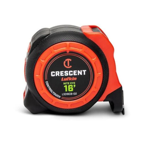 L1016CB-02 Lufkin 1-3/16'' x 16' CONTROLTOUCH Nite Eye Tape Measure