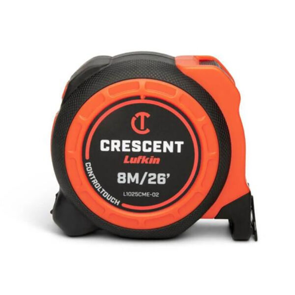 L1025CME-02 Lufkin 1-3/16'' x 8m/26' CONTROLTOUCH Yellow Clad Tape Measure