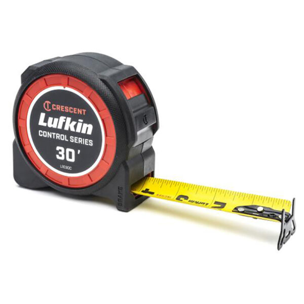 L1030C-02 Lufkin 1-3/16'' x 30' CONTROLTOUCH Yellow Clad Tape Measure