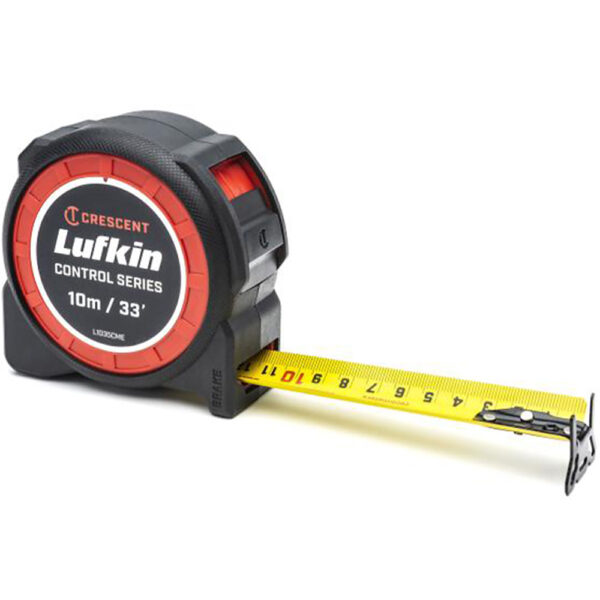L1035CME-02 Lufkin 1-3/16'' x 10m/33' CONTROLTOUCH Yellow Clad Tape Measure