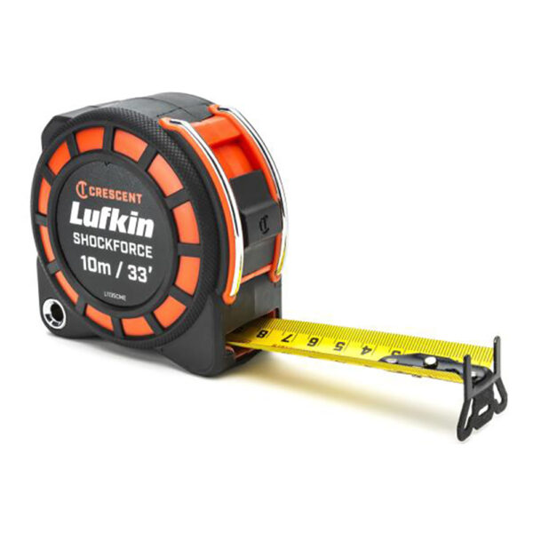 L1135CME-02 Lufkin 1-3/16'' x 10m/33' Shockforce G1 Dual Sided Tape Measure